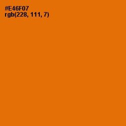 #E46F07 - Clementine Color Image