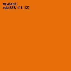 #E46F0C - Clementine Color Image