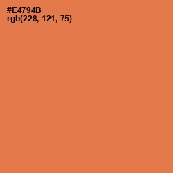 #E4794B - Burnt Sienna Color Image