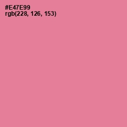 #E47E99 - Deep Blush Color Image