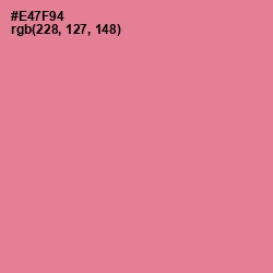 #E47F94 - Deep Blush Color Image