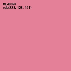 #E48097 - Sea Pink Color Image