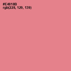 #E4818B - Geraldine Color Image