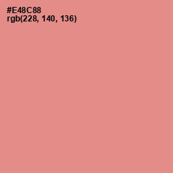 #E48C88 - Tonys Pink Color Image