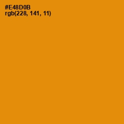 #E48D0B - Golden Bell Color Image