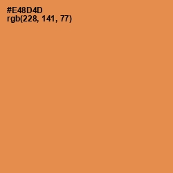 #E48D4D - Tan Hide Color Image