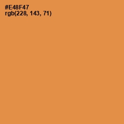 #E48F47 - Tan Hide Color Image