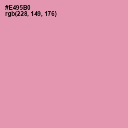 #E495B0 - Mauvelous Color Image