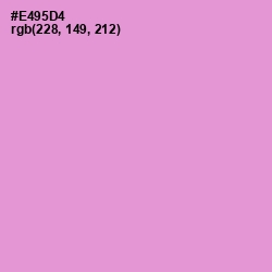 #E495D4 - Light Orchid Color Image