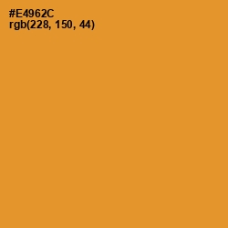 #E4962C - Fire Bush Color Image