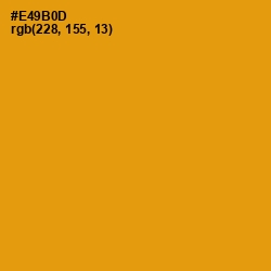 #E49B0D - Gamboge Color Image