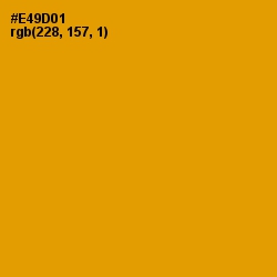 #E49D01 - Gamboge Color Image