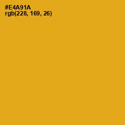 #E4A91A - Buttercup Color Image