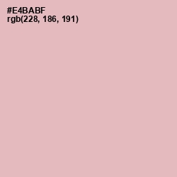 #E4BABF - Cavern Pink Color Image
