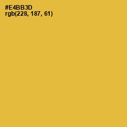#E4BB3D - Tulip Tree Color Image