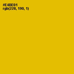 #E4BE01 - Corn Color Image
