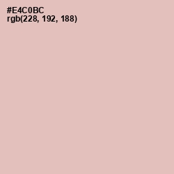 #E4C0BC - Beauty Bush Color Image