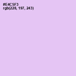 #E4C5F3 - French Lilac Color Image