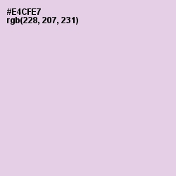 #E4CFE7 - French Lilac Color Image