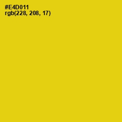 #E4D011 - Ripe Lemon Color Image