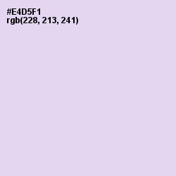 #E4D5F1 - Snuff Color Image