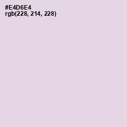 #E4D6E4 - Snuff Color Image