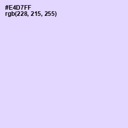 #E4D7FF - Snuff Color Image