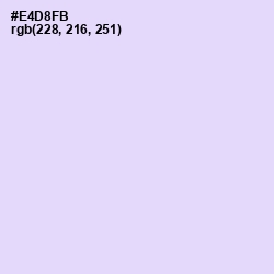 #E4D8FB - Snuff Color Image