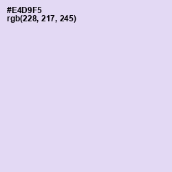 #E4D9F5 - Snuff Color Image