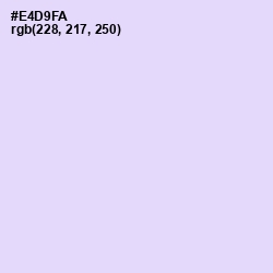 #E4D9FA - Snuff Color Image