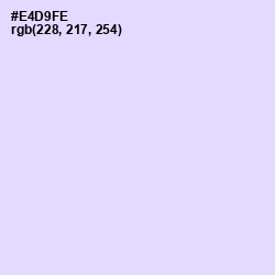 #E4D9FE - Snuff Color Image