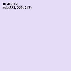 #E4DCF7 - Snuff Color Image