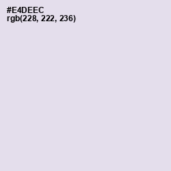 #E4DEEC - Snuff Color Image