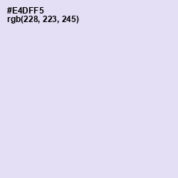 #E4DFF5 - Snuff Color Image