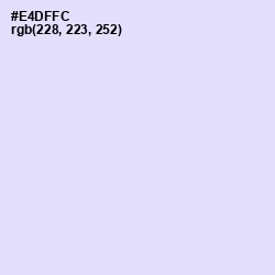 #E4DFFC - Snuff Color Image