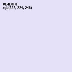 #E4E0F8 - Mystic Color Image