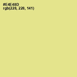 #E4E48D - Wild Rice Color Image