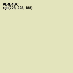 #E4E4BC - Fall Green Color Image