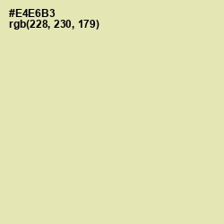 #E4E6B3 - Fall Green Color Image