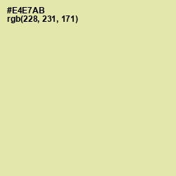 #E4E7AB - Double Colonial White Color Image