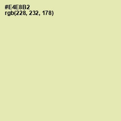 #E4E8B2 - Fall Green Color Image