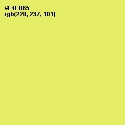 #E4ED65 - Canary Color Image