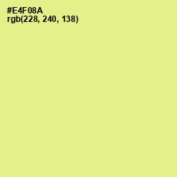 #E4F08A - Mindaro Color Image