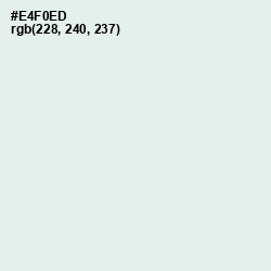 #E4F0ED - Apple Green Color Image