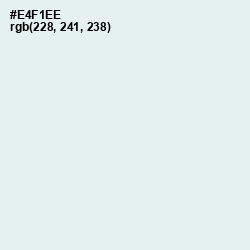 #E4F1EE - Apple Green Color Image