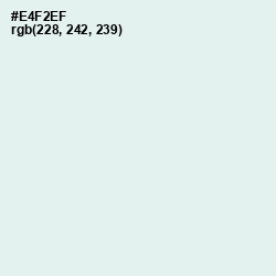 #E4F2EF - Apple Green Color Image