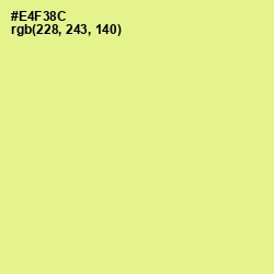 #E4F38C - Mindaro Color Image