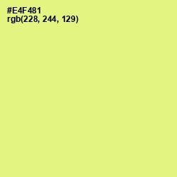 #E4F481 - Mindaro Color Image