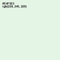 #E4F5E5 - Frostee Color Image