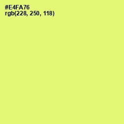 #E4FA76 - Manz Color Image